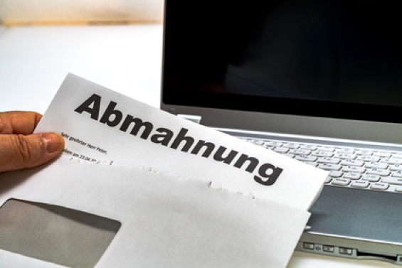 Bild: Abmahnung