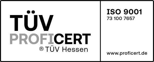 TÜV PROFICERT ISO 9001 73 100 7657